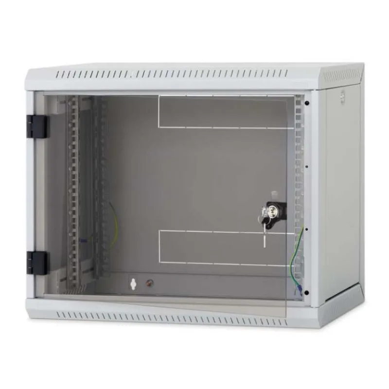 Nástenný rack RUA 12U/600mm odn.boč+skl.dv.čierny (RUA-12-AS6-BAX-A1)