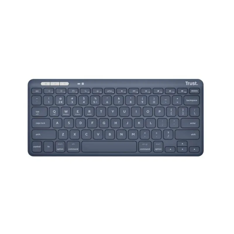 TRUST klávesnice LYRA, Bezdrátová klávesnice, US, modrá (25095)