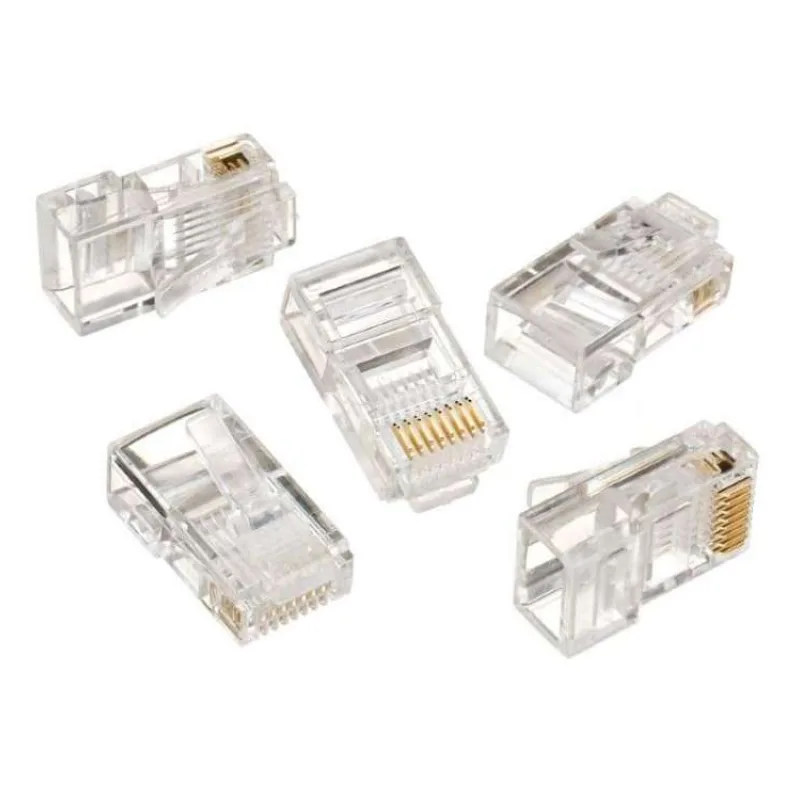 Gembird Modular plug 8P8C for solid LAN cable CAT5, UTP, 100 pcs per bag (LC-8P8C-001/100)