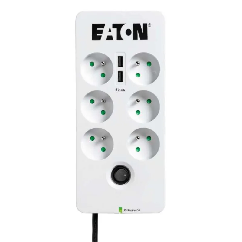 EATON Prepäťová ochrana - Protection Box 6 x FR, 2x USB port1,5m (PB6UF)