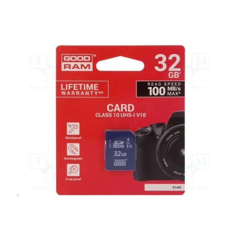 Karta GOODRAM SDHC 32 GB (R:100/W:10 MB/s) UHS-I Class 10 (S1A0-0320R12)