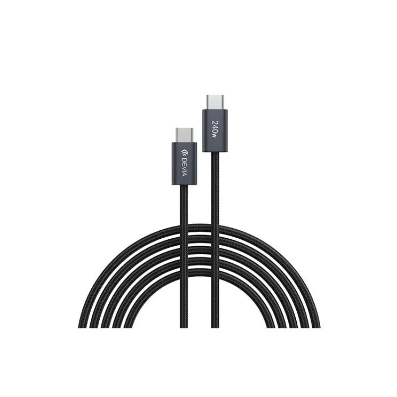 Devia kábel USB-C Extreme Speed Series 240W Cable 2m - Black (6942297108721)