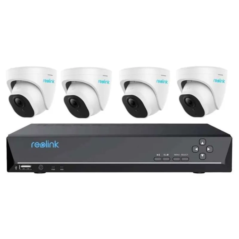 Reolink NVS8-8MD4 set videorekordér a 4ks IP kamera P334, 8x PoE, včetně 2TB HDD ( max. 2x 6TB ), VGA, HDMI, IP kamery 8 (NVS8-8MD4)