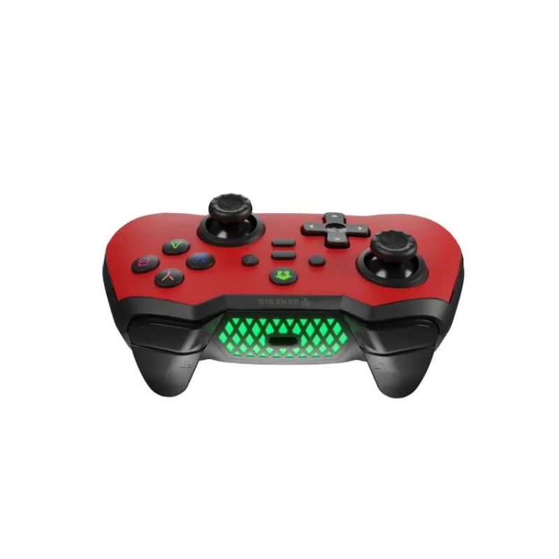 Bezdrôtový gamepad Genesis MANGAN 400 pre PC/Switch/Mobil, červený (NJG-2102)