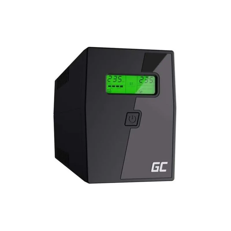 Green Cell Nepřerušitelný zdroj napájení UPS 600VA 360W s LCD displejem | VERZE EU | 2x zásuvky Schuko (UPS01LCD)