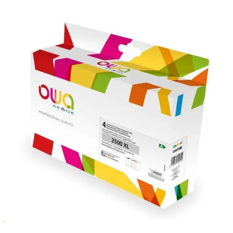 OWA ARMOR ink kompatibilní s Canon PGI2500XL, 4-pack (CMYK), 72ml/3x20ml/2500p/3x1765p (K10405OW)