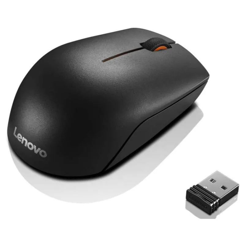 Lenovo 300/Cestová/Optická/1 000 DPI/Bezdrôtová USB/Čierna (GX30K79401)