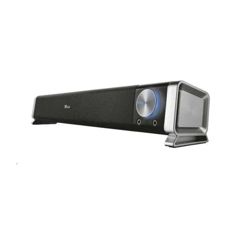 TRUST Asto/Stereo/12W/Čierna-strieborná (21046)