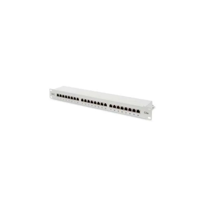 Digitus Patch Panel, CAT5E, stíněný, 24x 8P8C LSA, 1U, šedý (DN-91524S)