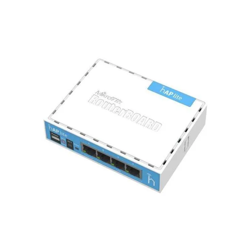MikroTik hAP Lite (classic), 650MHz CPU, 32MB RAM, 4x LAN, integ. 2.4GHz Wi-Fi, WPS, vrátane. L4 (RB941-2nD)