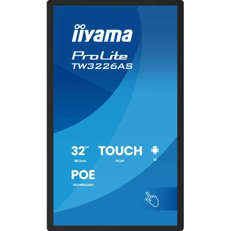 32" iiyama TW3226AS-B3P:VA,FHD,Android,POE (TW3226AS-B3P)