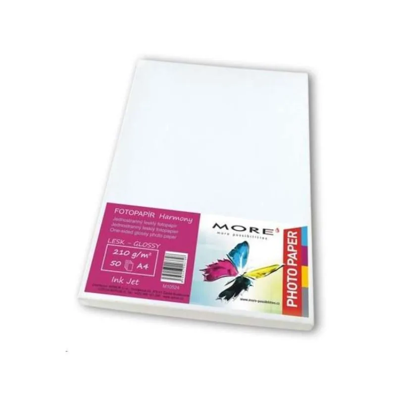 Fotopapier Harmony 210g/m2 lesklý jednostranný lesklý fotopapier VIAC Fotopapier Harmony 210g/m2 lesklý 50 listov st (M10524)