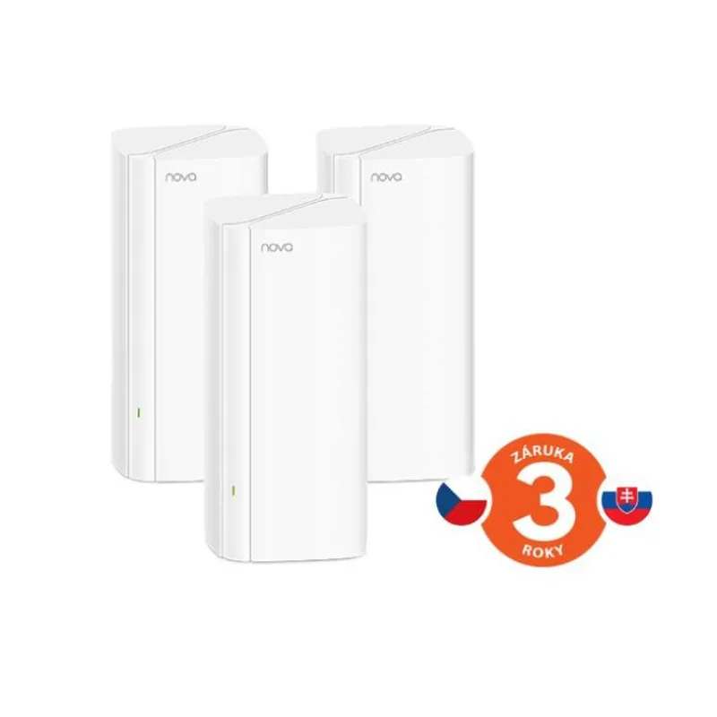 Tenda Nova MX12 (3-pack) WiFi6 AX3000 Mesh Gigabit systém, 9xGLAN/GWAN, WPA3, VPN, SMART CZ aplikácie (75011942)