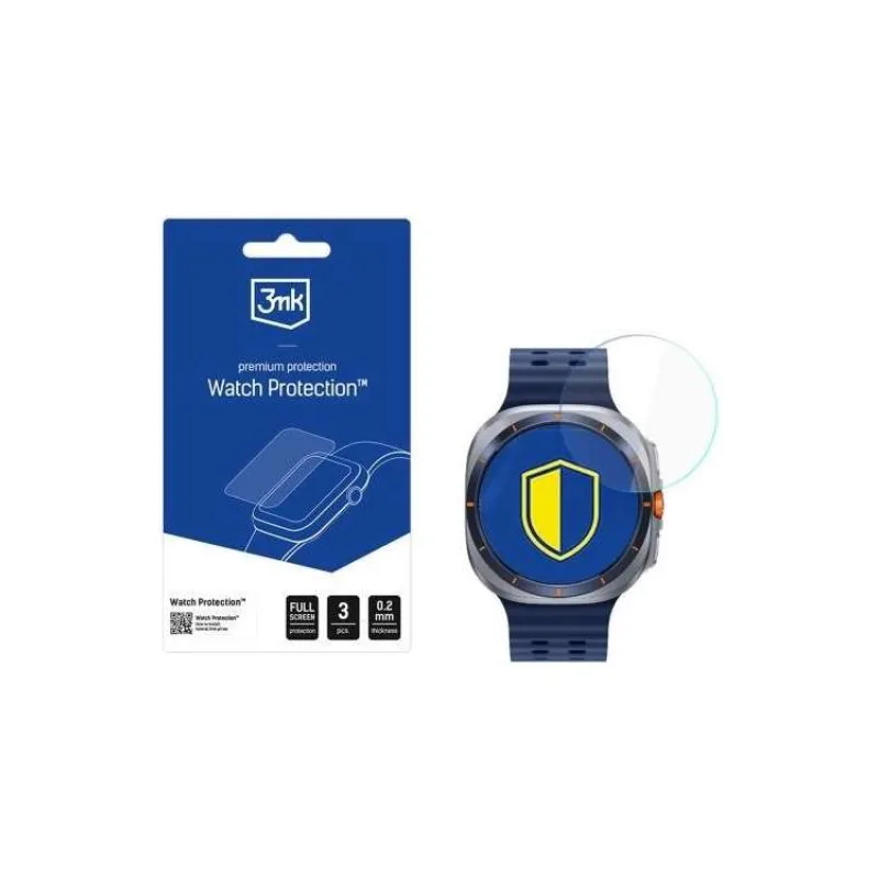 3mk hybridní sklo Watch Protection FlexibleGlass pro Samsung Galaxy Watch Ultra 2025 (5903108673914)