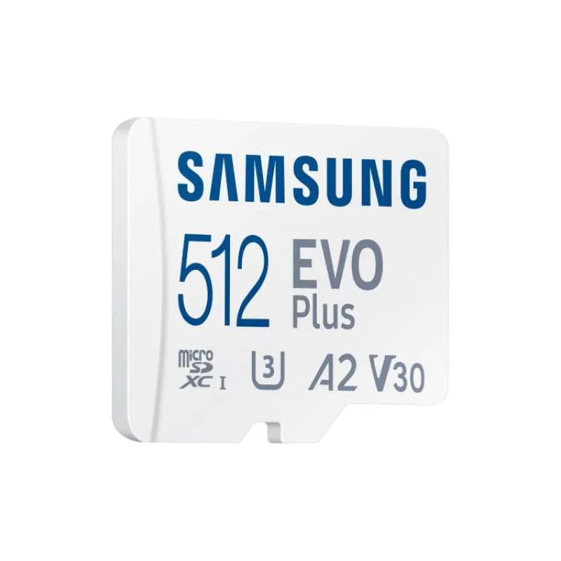 SAMSUNG EVO Plus 2024 MicroSDXC 512GB + SD Adaptér / CL10 UHS-I U3 / A2 / V30 (MB-MC512SA/EU)