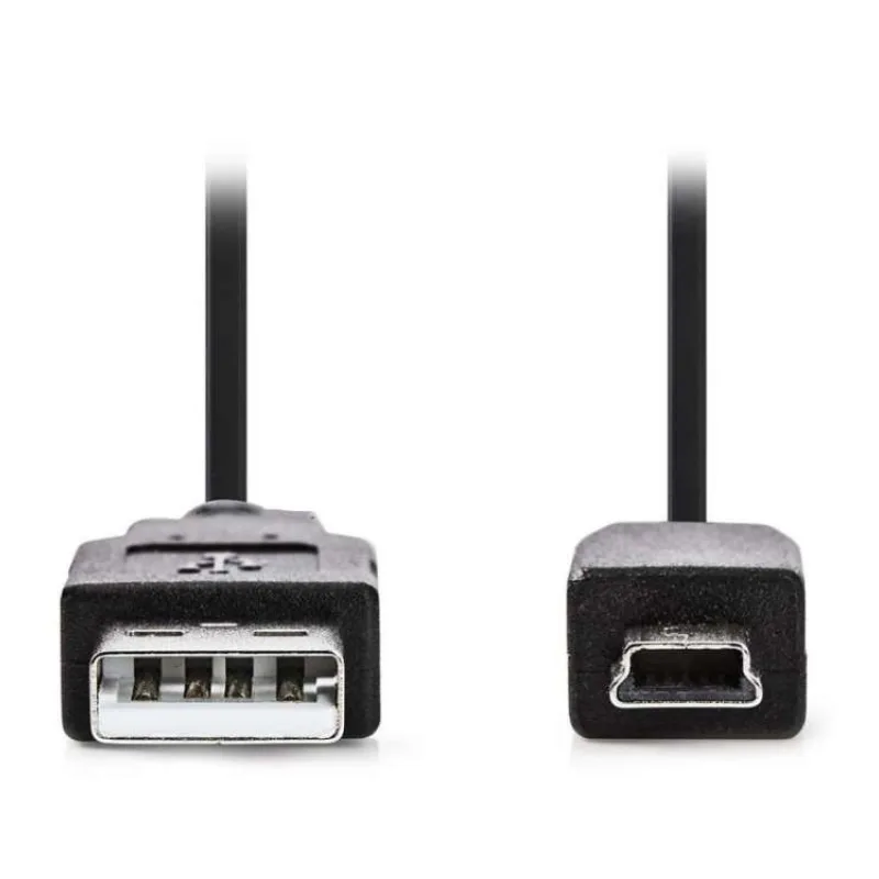 Nedis CCGB60300BK20 - USB 2.0 kabel | A Zástrčka - Mini 5-Pin Zástrčka | 2 m | Černá barva (CCGB60300BK20)