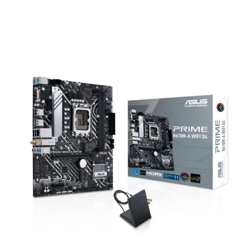 ASUS MB Sc LGA1700 PRIME H610M-A WIFI D4, Intel H610, 2xDDR4, 1xDP, 1xHDMI, 1xVGA, WI-FI, mATX (90MB1C80-M0EAY0)