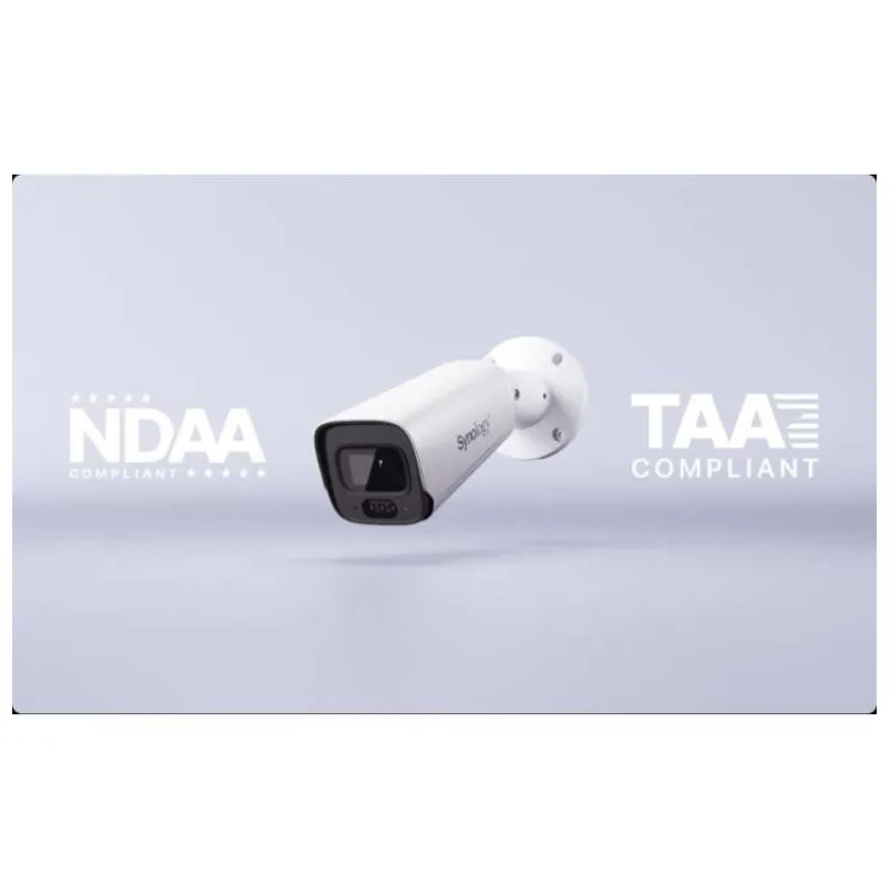 Synology BC800Z IP kamera bullet, 8Mpx, 1/1.8", varifokální objektiv 4,38-9,33 mm, IR 38, IP67, IK10, microSD (BC800Z)