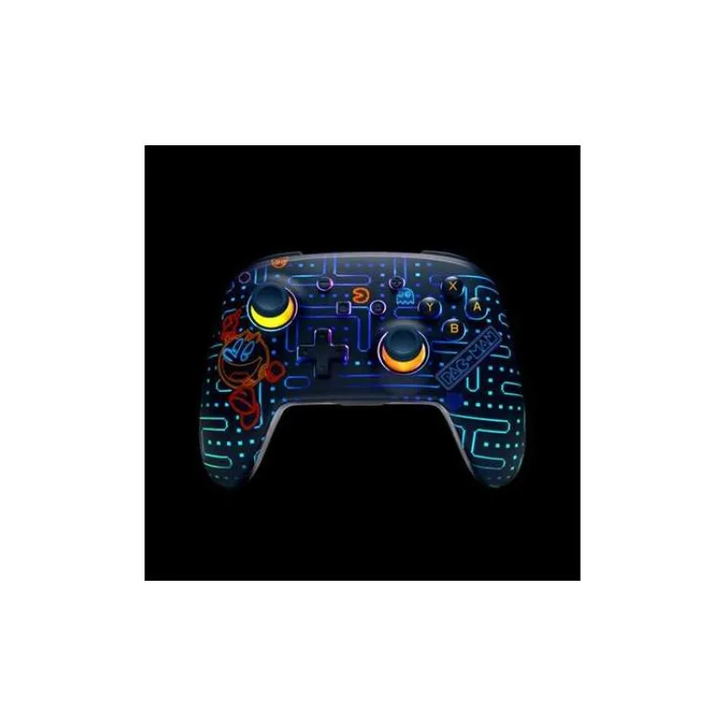 PowerA Bezdrátový ovladač pro Nintendo Switch - Pac Man, Neon Arcade, svítící (NSGP0458-01)