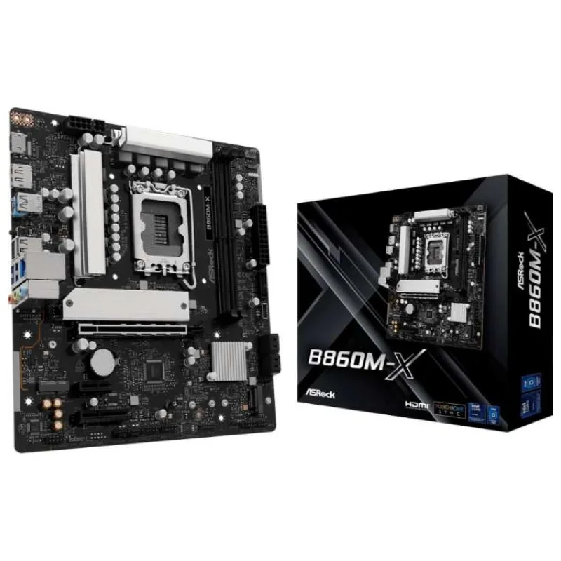 ASRock MB Sc LGA1851 B860M-X, Intel B860, 2xDDR5, 1xDP, 1xHDMI, mATX (B860M-X)