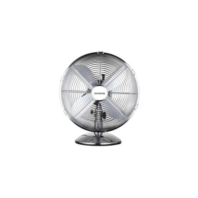 Orava SF-100 X stolní oscilující ventilátor, 3 stupně rychlosti, oscilace doprava a doleva, stříbrná (SF-100 X)