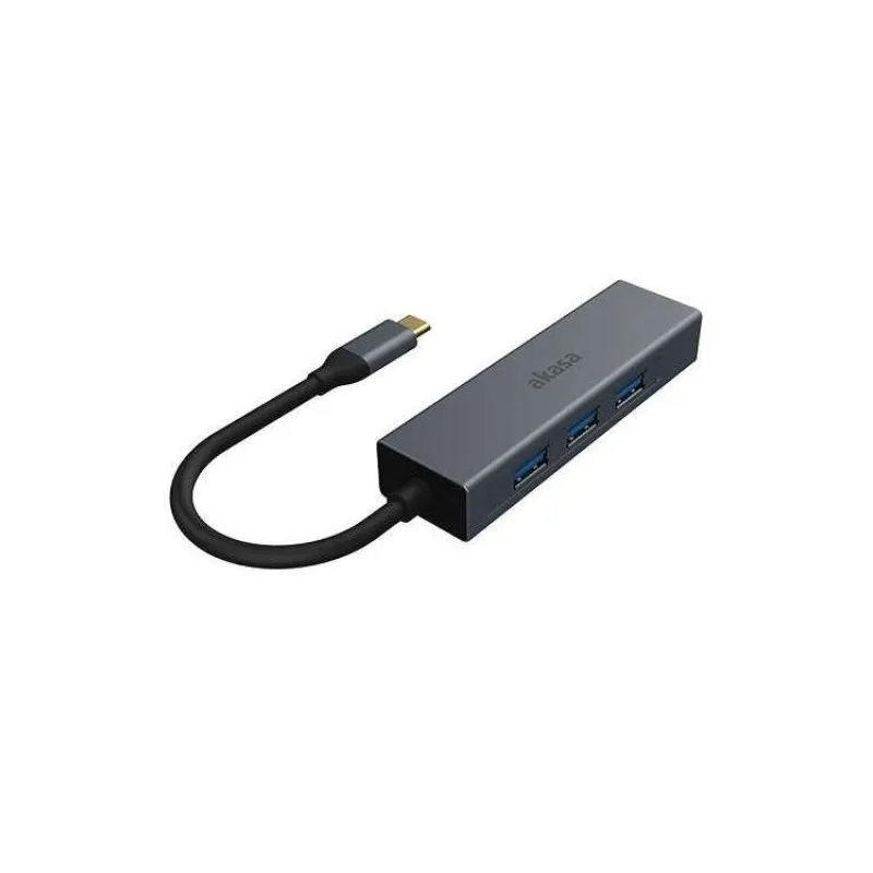 AKASA - USB Type-C 4-in-1 húb s Ethernetom (AK-CBCA20-18BK)