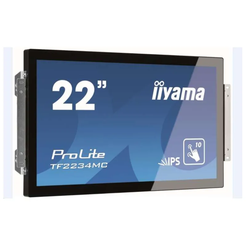 22" iiyama TF2234MC-B7AGB: IPS, FullHD, capacitive, 10P, 350cd/m2, VGA, HDMI, DP, IP65, čierny (TF2234MC-B7AGB)