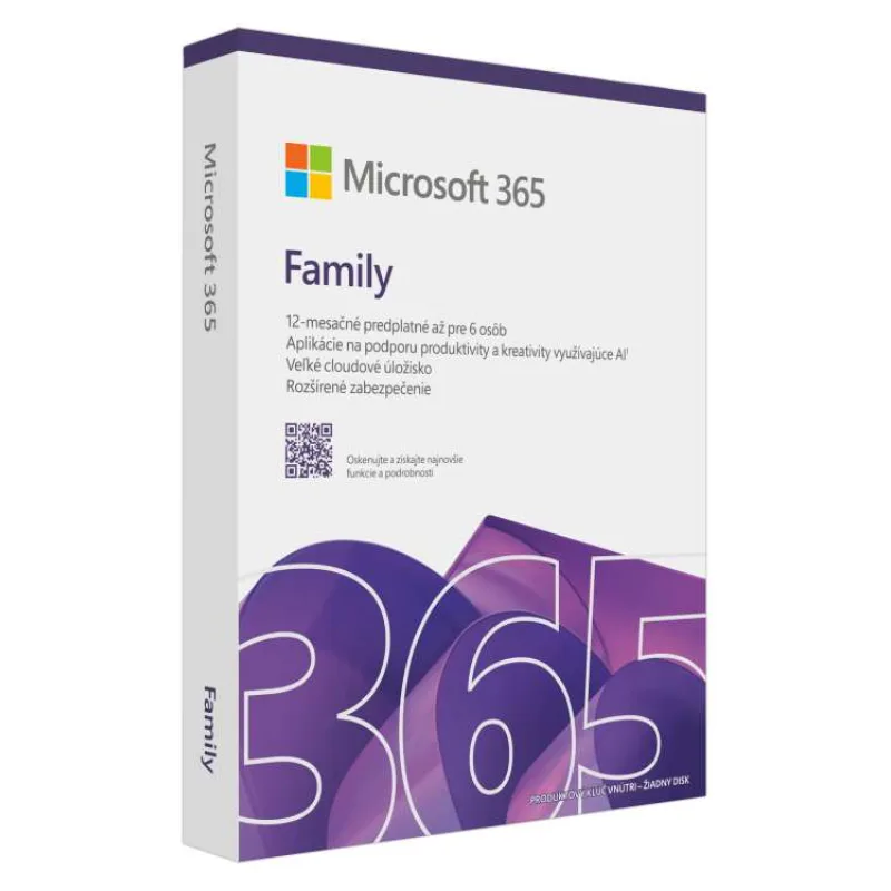 Microsoft 365 Family FY25H2 Mac/Win, 1 Rok, SK (EP2-32390)