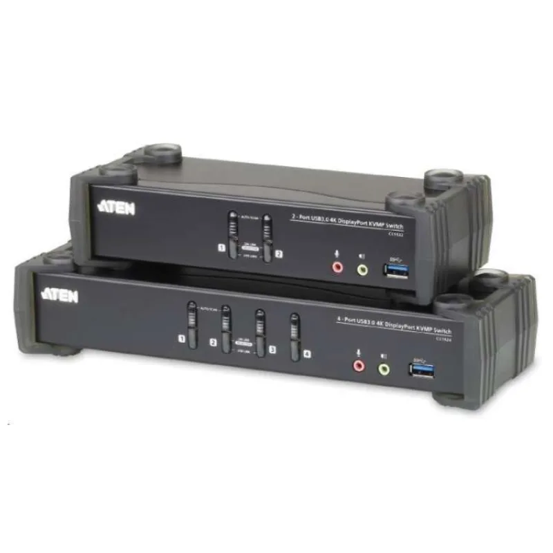 ATEN 4-portový 4K DisplayPort KVMP USB3.0, zvuk (CS-1924)