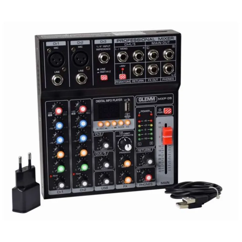 GLEMM MXP05 GLEMM analógový mix. pult (06-1-1053)