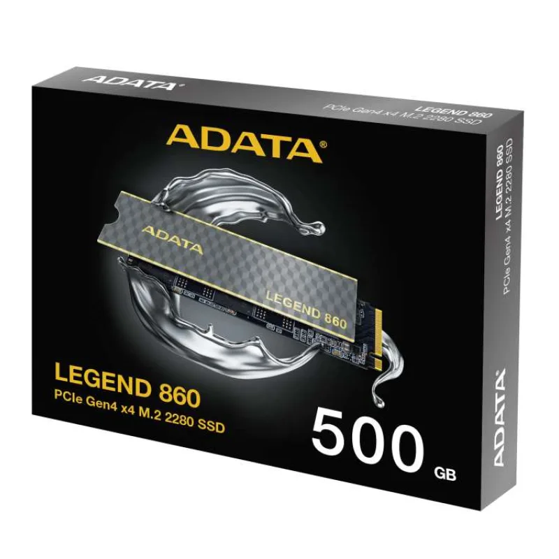 ADATA LEGEND 860/500GB/SSD/M.2 NVMe/Čierna/Heatsink/5R (SLEG-860-500GCS)