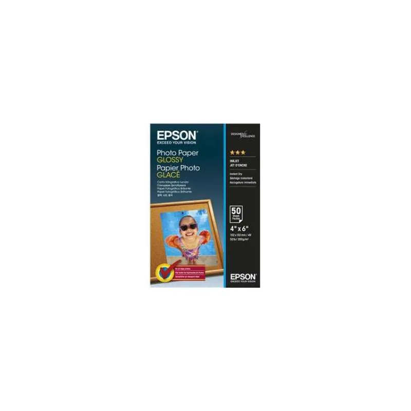 EPSON paper 10x15 - 200g/m2 - 50sheets - photo paper glossy (C13S042547)