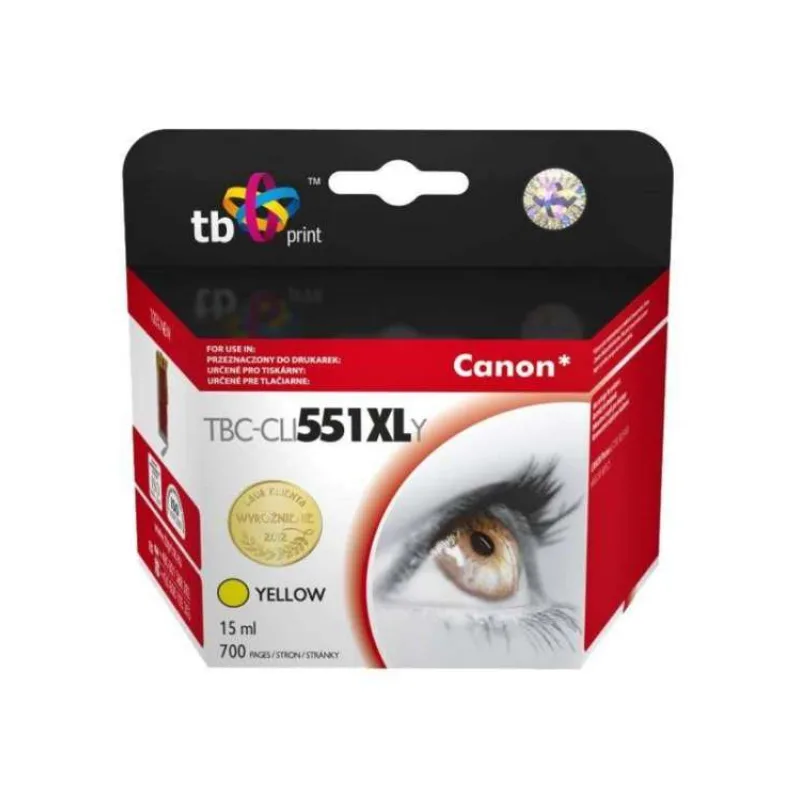 Ink. kazeta TB komp. s Canon CLI-551XL,6446B001 YL (TBC-CLI551XLY)