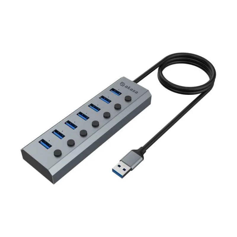AKASA USB hub Connect 7 IPS 7-Port (AK-HB-21BKCM)