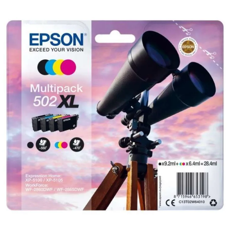 EPSON cartridge T02W6 multipack XL (dalekohled) (C13T02W64010)
