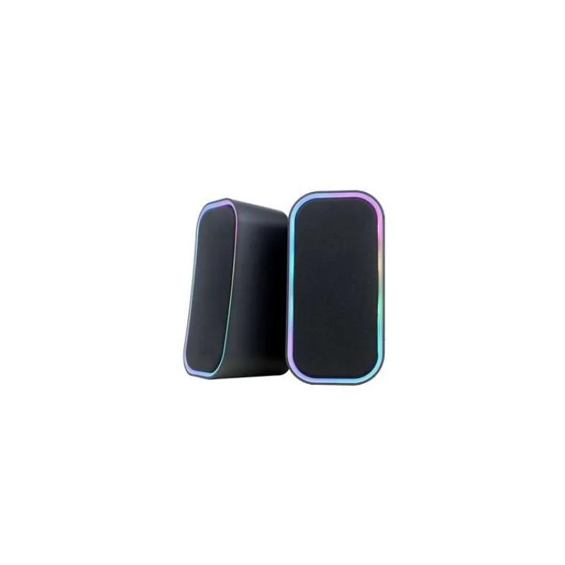 PLATINET OMEGA REPRODUKTORY STEREO 2.0 6W RMS RGB Bluetooth USB 3,5 mm Audio černý (OGG135)