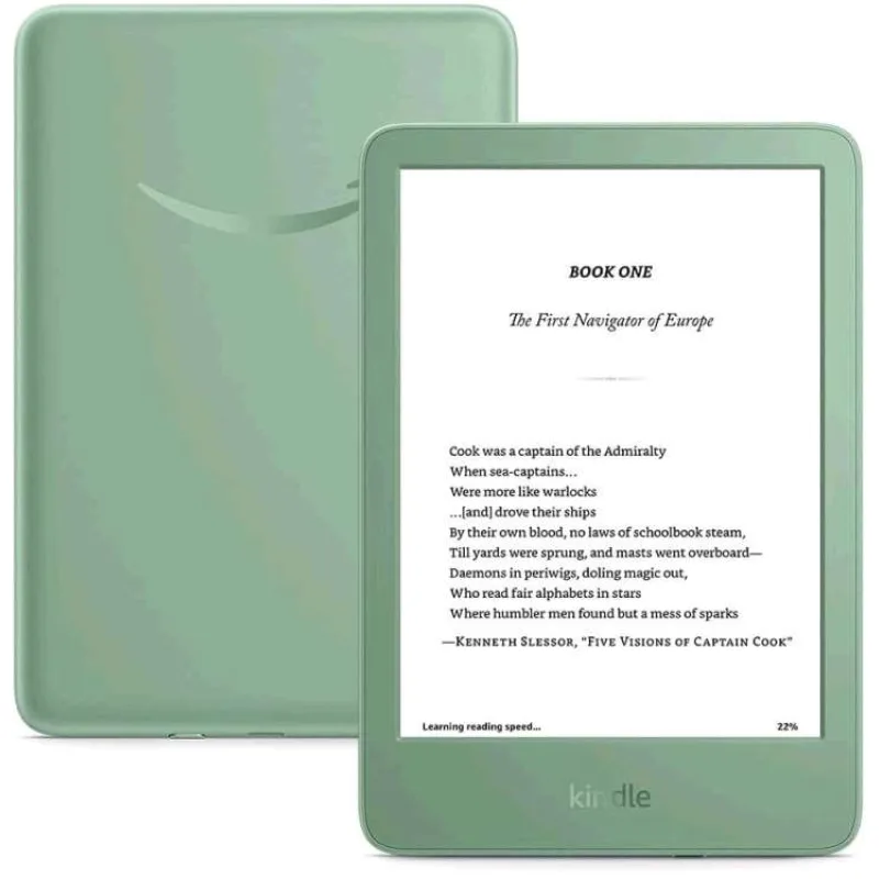 E-book Amazon Kindle 2024 (16 GB), matcha, BEZ REKLAM (840414603158)