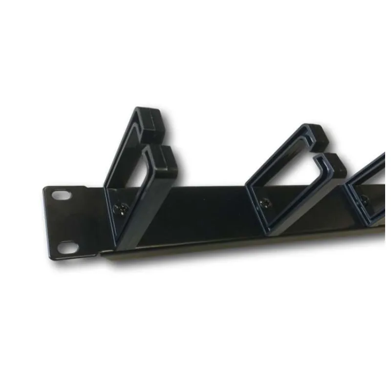 19" vyvazovací panel 1U 5x tvrdé plast. oko 3x6cm (7502)