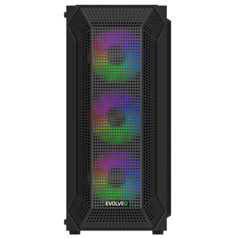 EVOLVEO Xenon, Midi Tower/4x ARGB/mesh+sklo (XENON-BK-4)