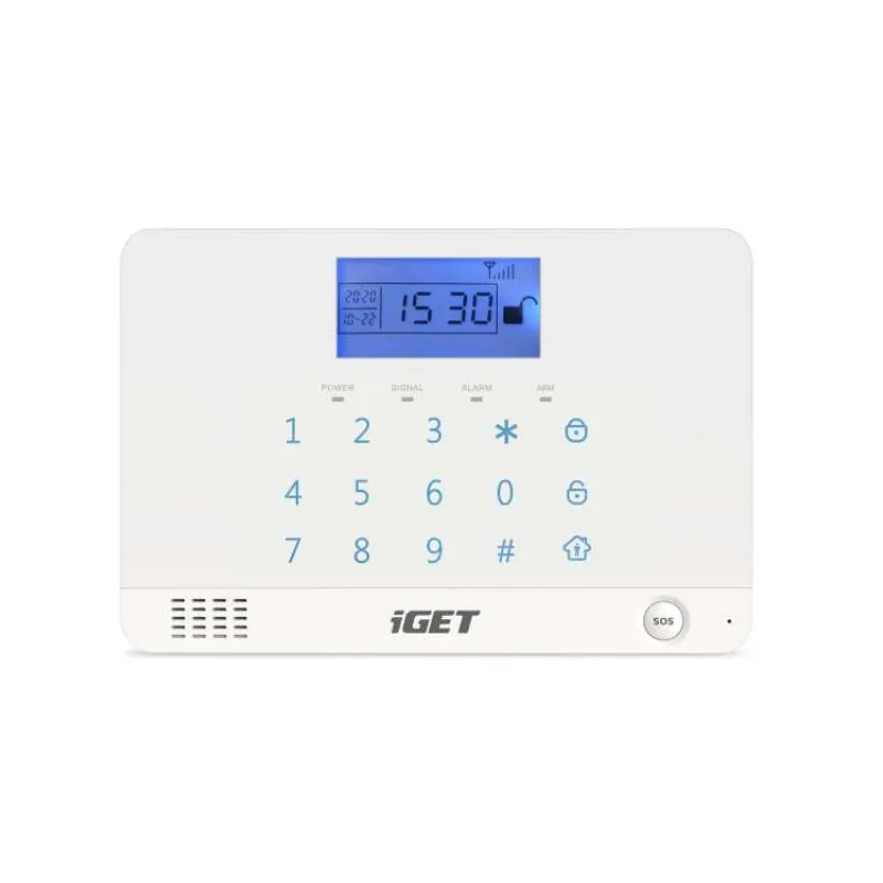 iGET SECURITY M3B - bezdrôtový GSM alarm CZ, zasiela SMS/telefonuje,záložná batéria 8 hod,aplikácia CZ (75020106)