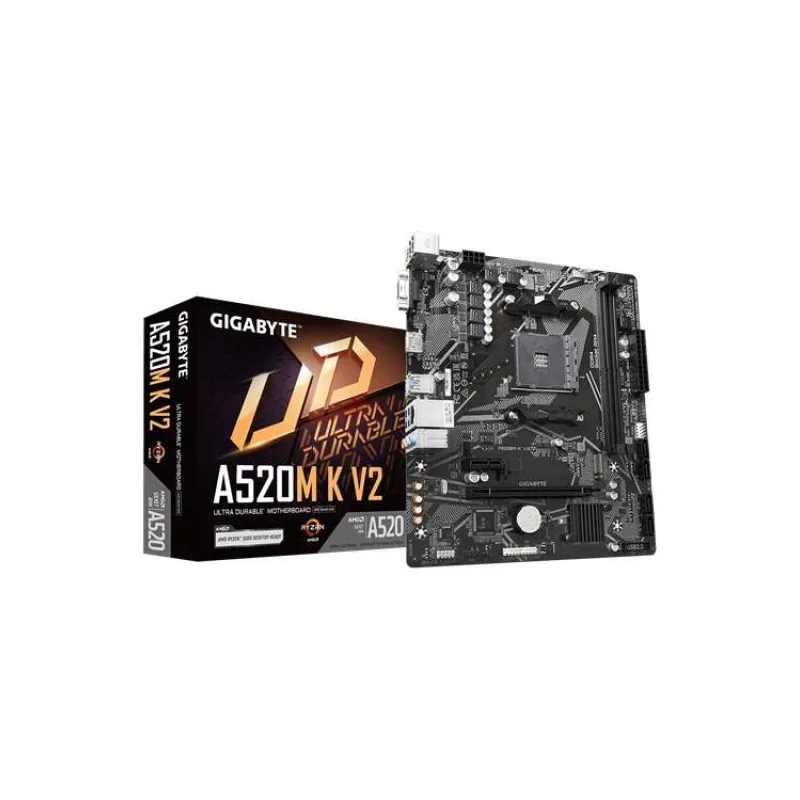 GIGABYTE MB Sc AM4 A520M K V2, AMD A520M, 2xDDR4, 1xHDMI, 1xVGA, mATX (A520M K V2)