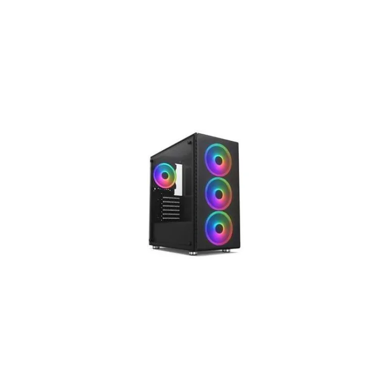 1stCOOL RAINBOW 4, skrinka ATX, zdroj 650W 88+, 4x RGB ventilátor, USB3, čierna (ML-RAINBOW4-RGB-650)