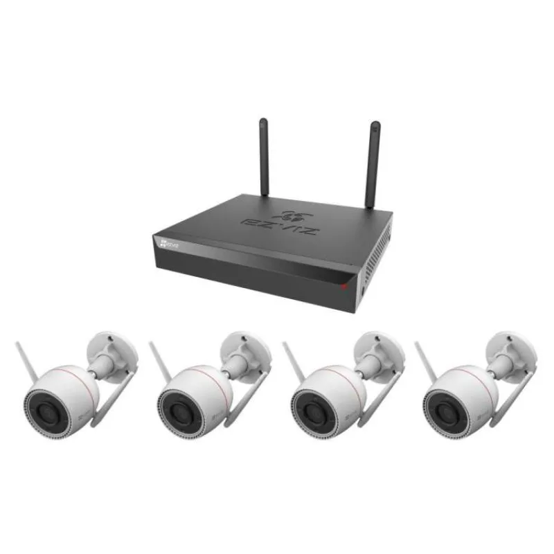 EZVIZ H3C 2K+ Wi-Fi KIT/ bullet/ 4Mpix/ 1x NVR CS-X5S-R100-8W/ 4x IP kamera H3C 2K+/ HDMI/ VGA/ Wi-Fi/ LAN (CS-H3c-R100-1J4WKFL+CS-X5S-R100-8W)