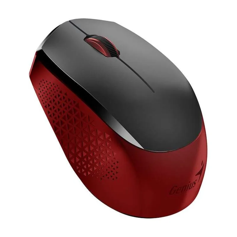 Genius NX-8000S/Kancelárska/Optická/1 200 DPI/Bezdrôtová USB/Čierna-červená (31030025401)