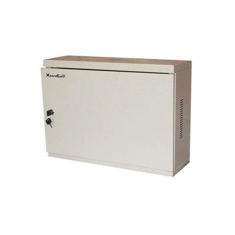 XtendLan 19" nástěnný vertikální rozvaděč 3U 540x180, plné dveře, šedý (WER-541840U3-GR)