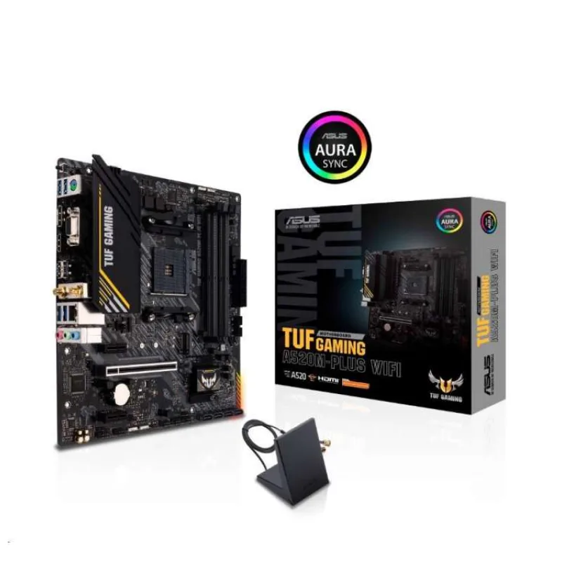 ASUS TUF GAMING A520M-PLUS WIFI soc.AM4 A520 DDR4 mATX M.2 D-Sub HDMI DP (90MB17F0-M0EAY0)