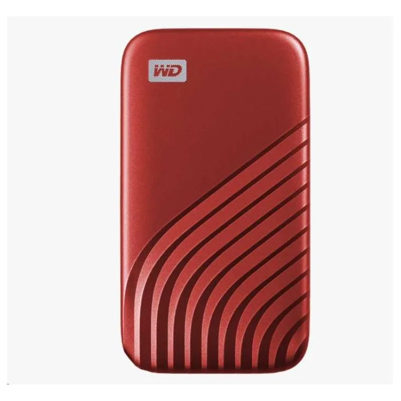 SanDisk WD My Passport SSD externý 2 TB , USB-C 3.2 , 1050/1000MB/s R/W PC a Mac , červená (WDBAGF0020BRD-WESN)