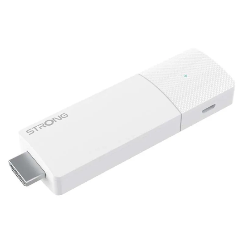 STRONG 4K Google TV stick LEAP-AIR/ 4K Ultra HD/ H.265/ HDMI/ micro USB/ BT/ Wi-Fi/ Chromecast/ NETFLIX/ Google TV/ bílý (LEAP-AIR)