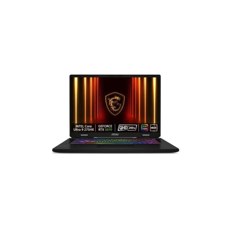 MSI Crosshair 17 HX AI D2XWGKG-039CZ/Core Ultra 9 275HX/32GB/2TB SSD/RTX 5070, 8GB/17"QHD+ IPS, 240Hz/Win 11 home/černá (9S7-17T423-039)