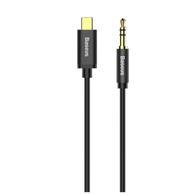 Baseus audio kábel Yiven z USB-C na Jack 3,5 mm čierny (6953156262553)